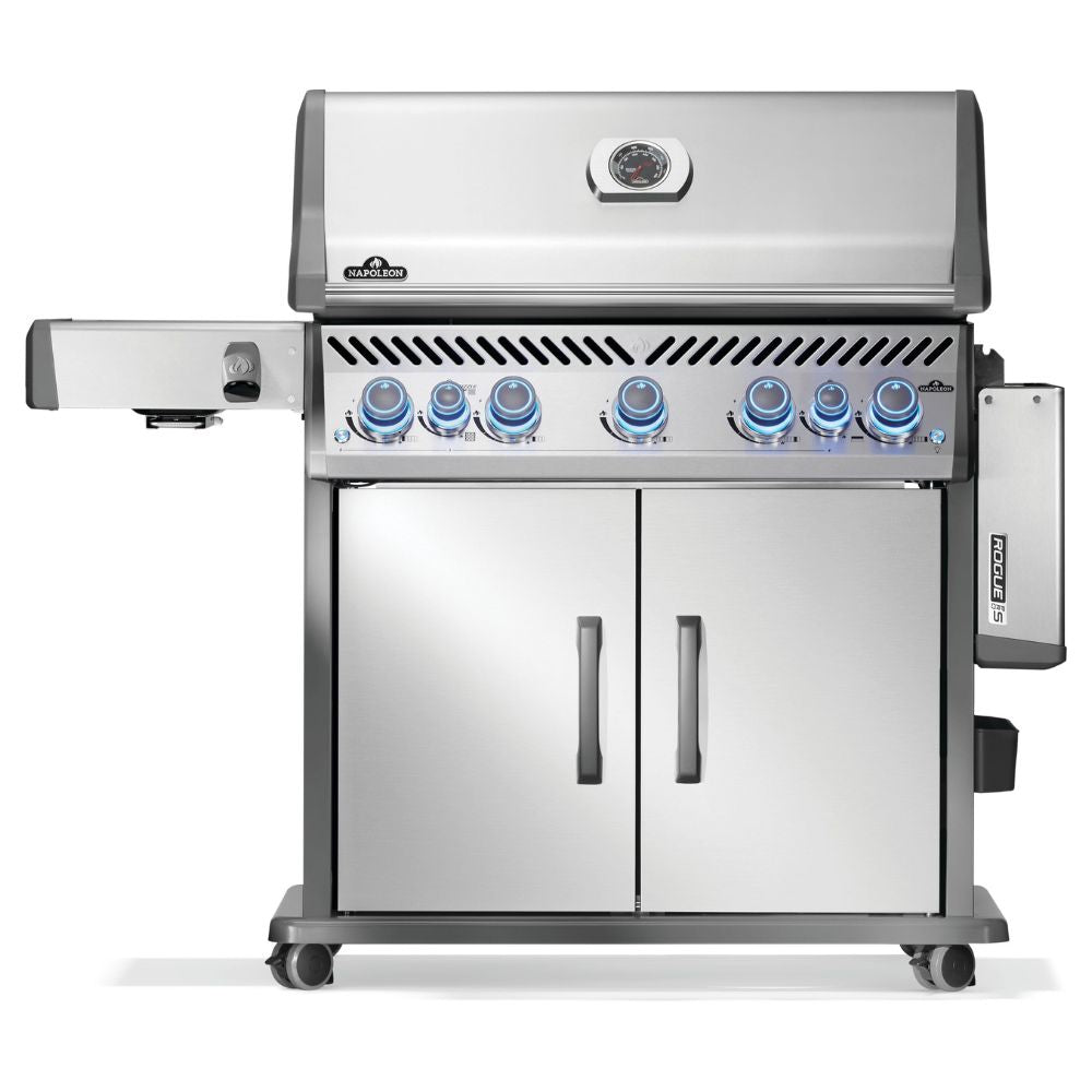 Napoleon Rogue PRO-S 625 with Infrared Side & Rear Burner Gas Grill - Stainless Steel