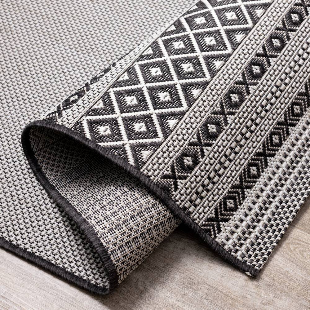 Jasper Outdoor Carpet - Light Grey/Dark Grey