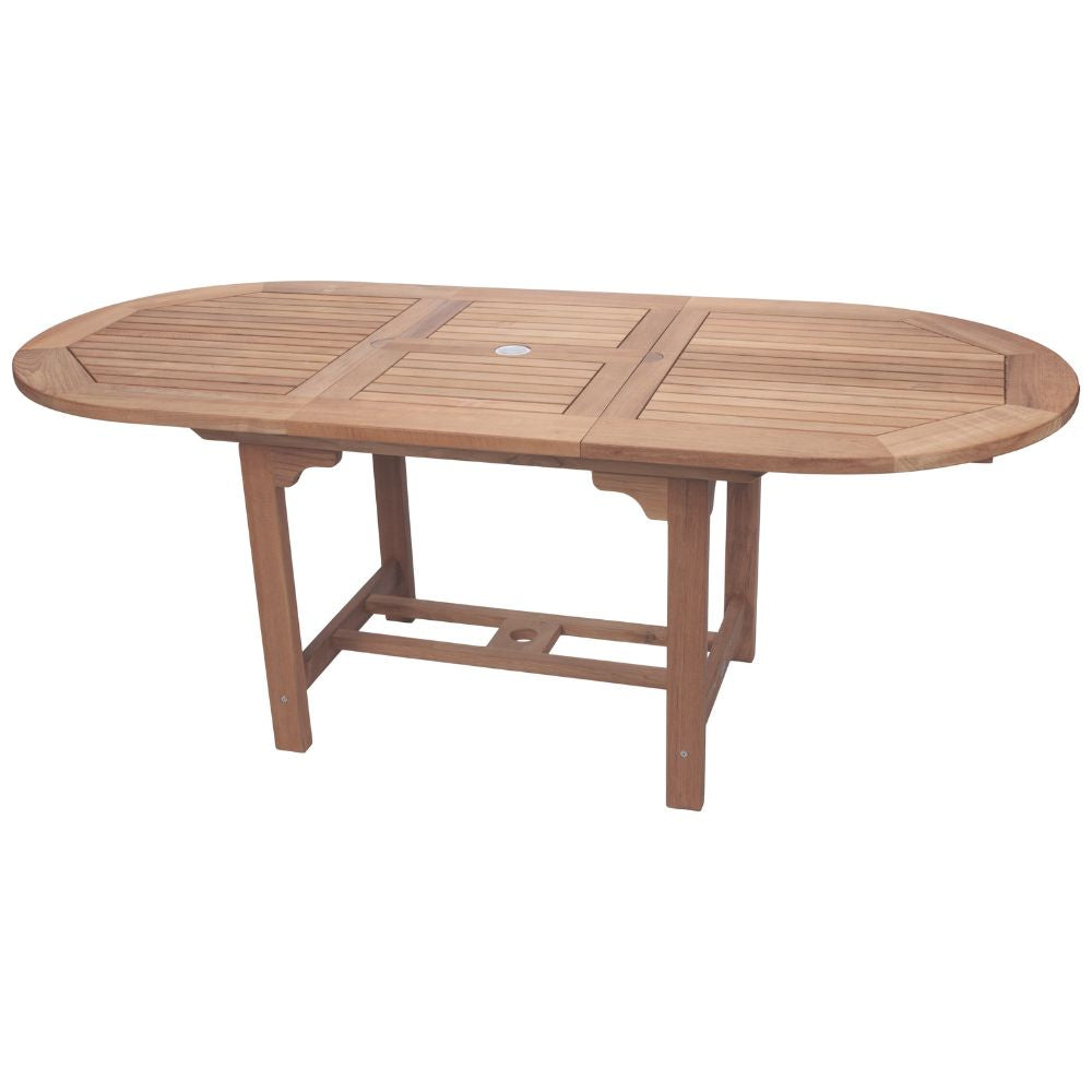Family Expansion Oval Teak Table
