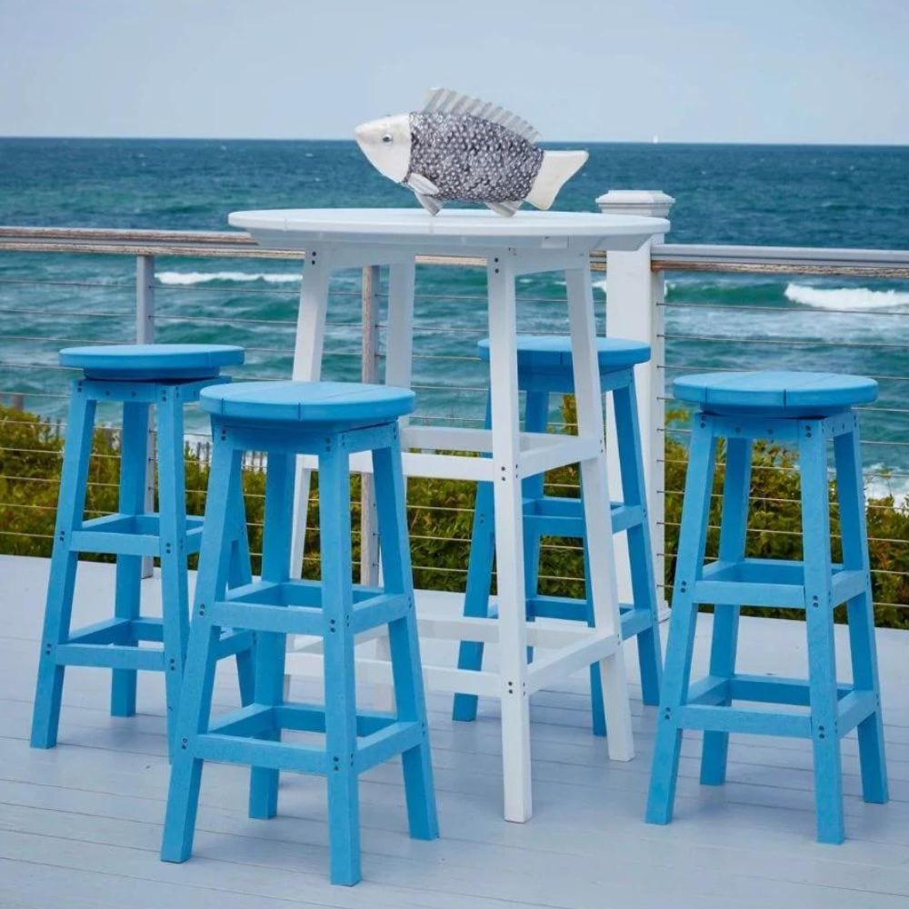 6pc Adirondack Pub Set with Backless Barstools