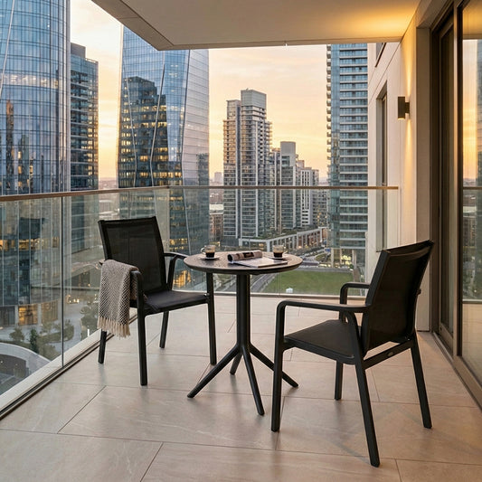 Pacific 3pc Round Bistro Set