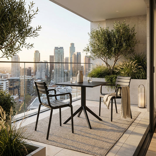 Paris Arm Chair 3pc Square Bistro Set