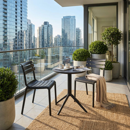 Paris Side Chair 3pc Round Bistro Set