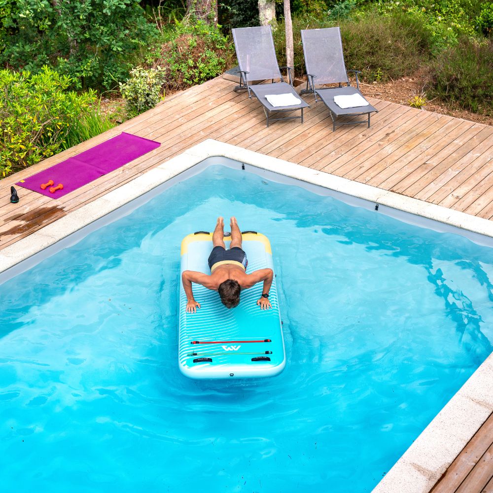 Peace 8'2": Inflatable Fitness Mat w/Carry Strap