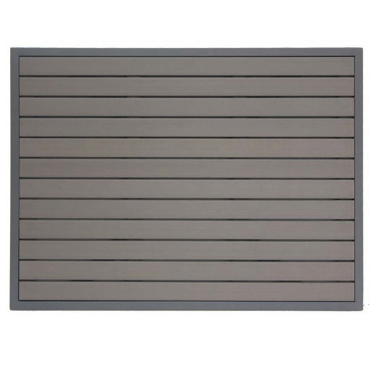 24" x 32" Rectangular Teak Durawood with Aluminum Frame Table Top