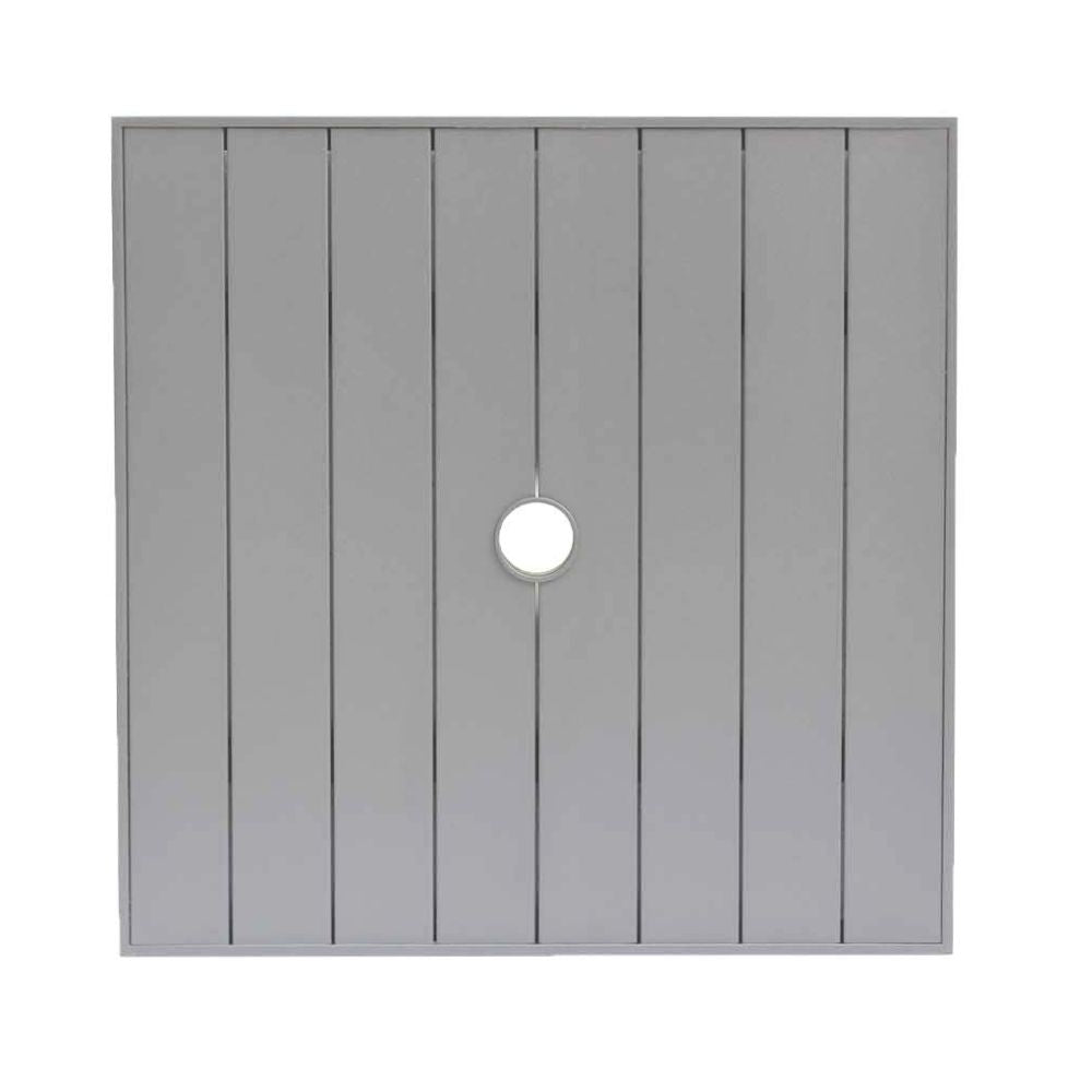 24" Square Aluminum Slat Table Top