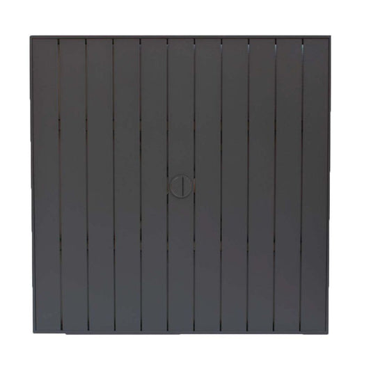 32" Square Aluminum Slat Table Top