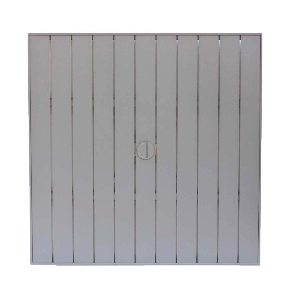 32" Square Aluminum Slat Table Top