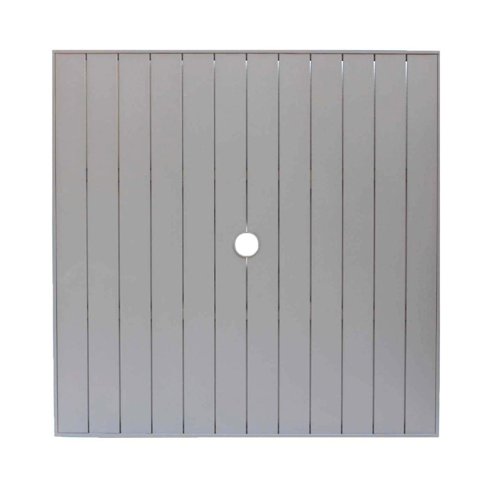 36" Square Aluminum Slat Table Top