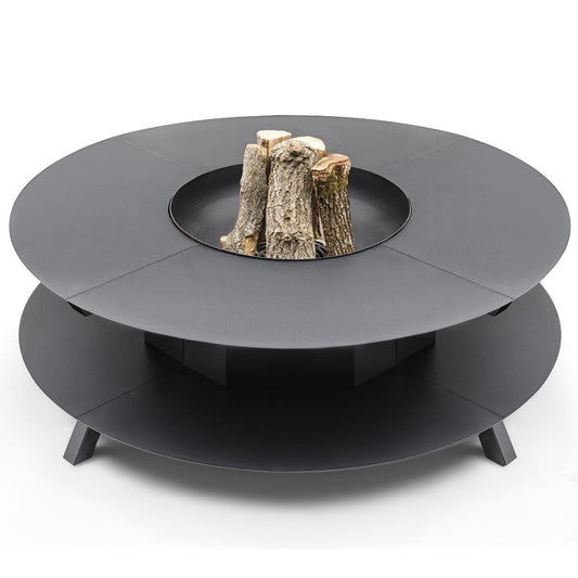 Simcoe Black Large 59" Wood Burning Fire Pit