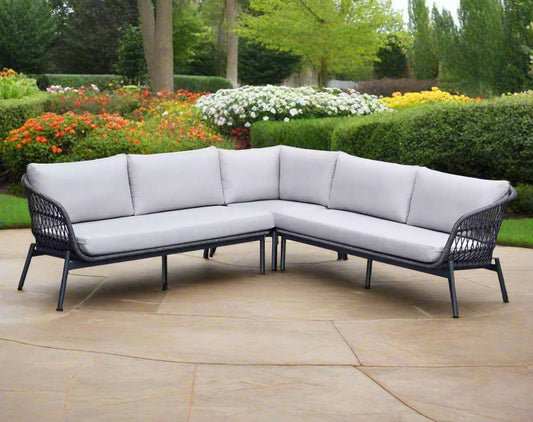 Sophia 3pc Sectional - Antracite - Cast Silver