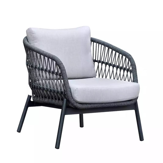 Sophia Club Chair - Antracite - Cast Silver