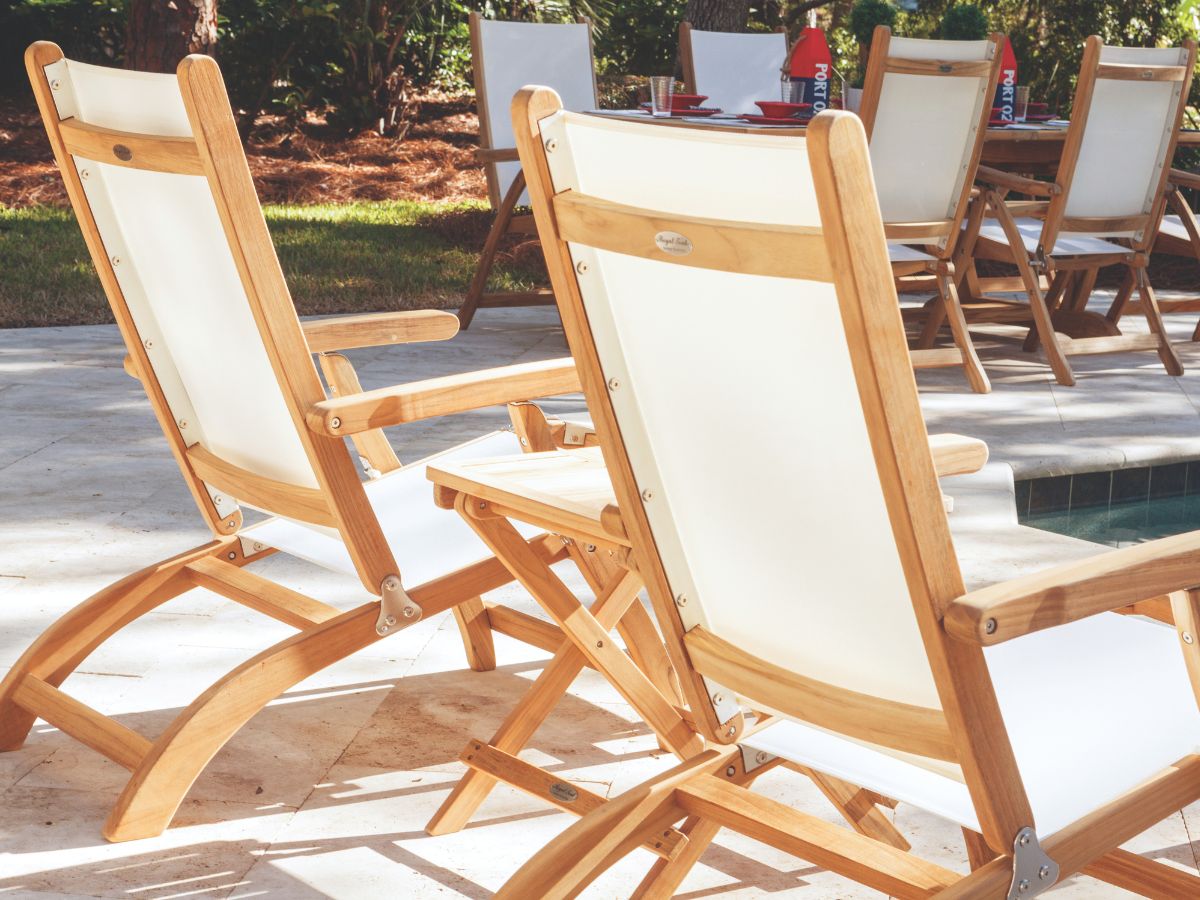 Sling Steamer Folding Lounger