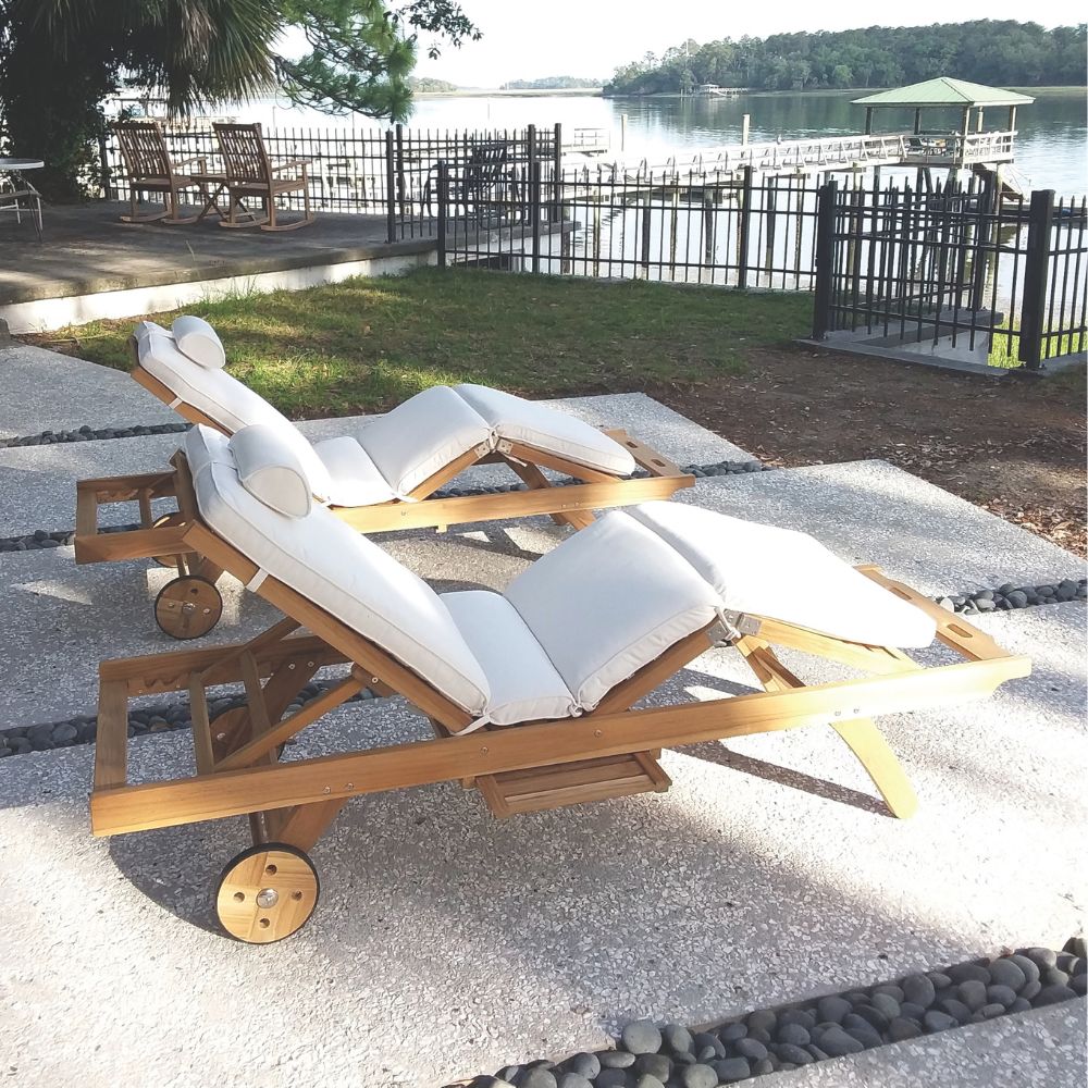 Sunbed Teak Chaise