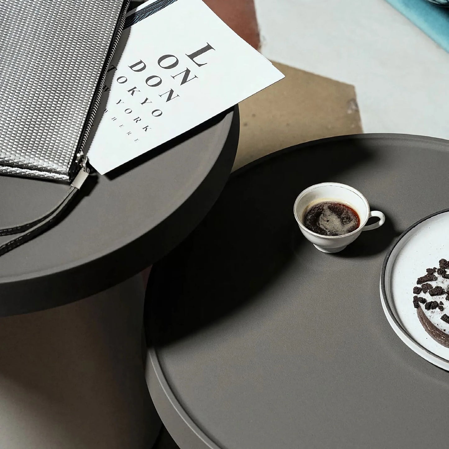 Thick Top Side Table - Eco Light Brown