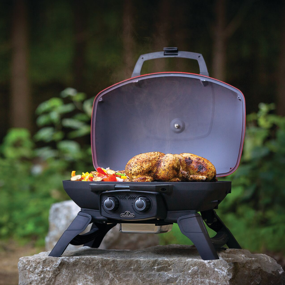 Napoleon TravelQ 285 Red Portable Gas Grill - Propane