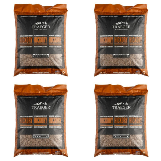 Traeger Hickory Pellets - Value Bundle of 4 Bags