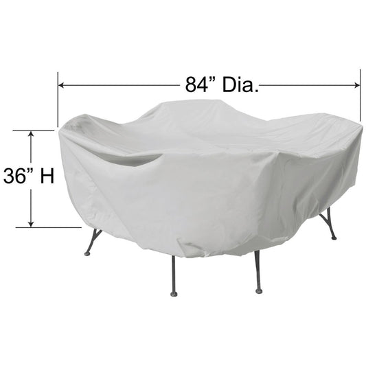 48" Round / Square Dining Table & Chairs Cover - 84" Dia. x 36"H