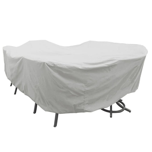 Large Oval / Rectangular Dining Table & Chairs Cover - 80"W x 132"D x 36"H