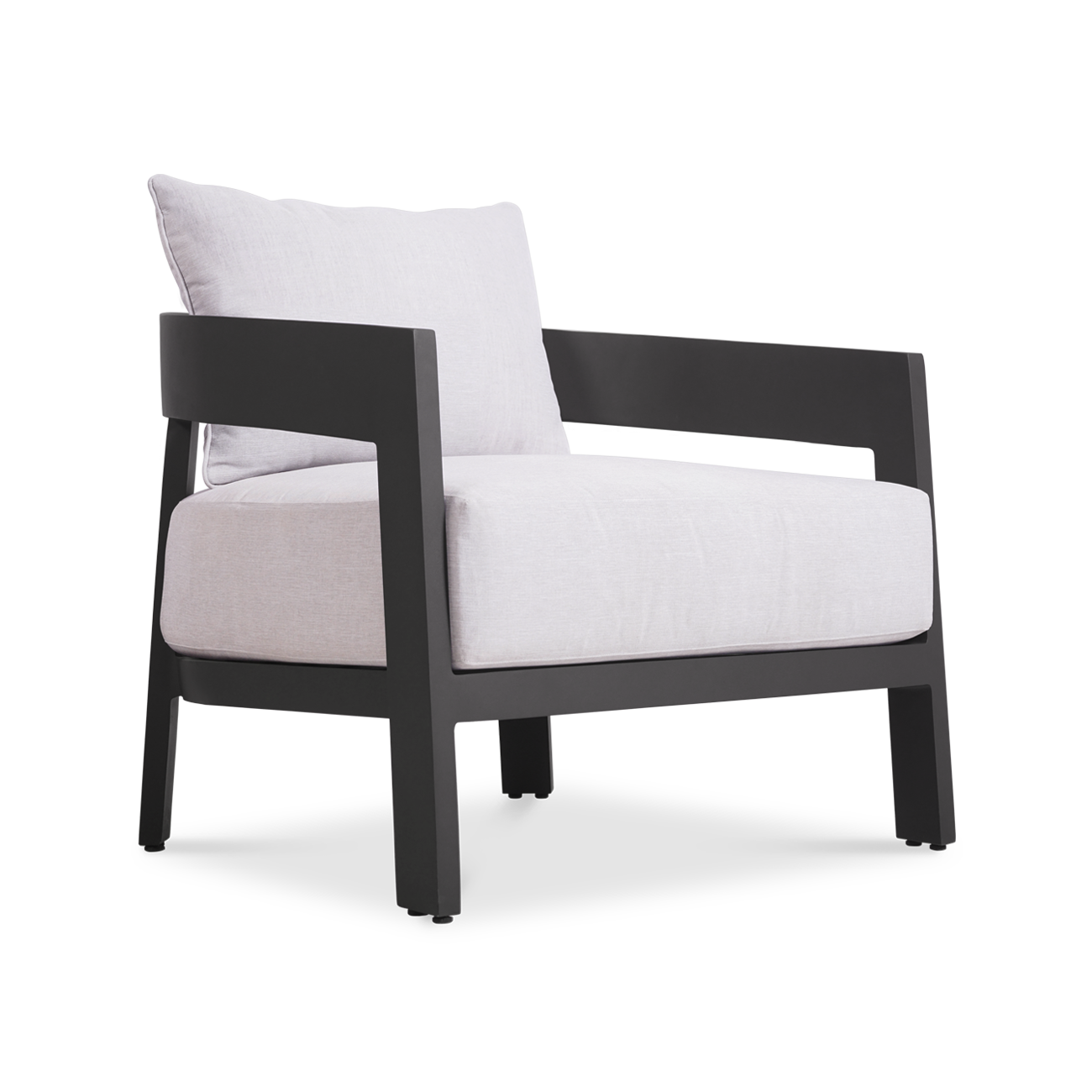 Vento Club Chair - Cast Silver