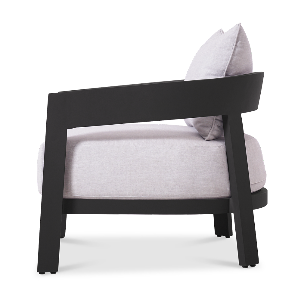 Vento Club Chair - Cast Silver