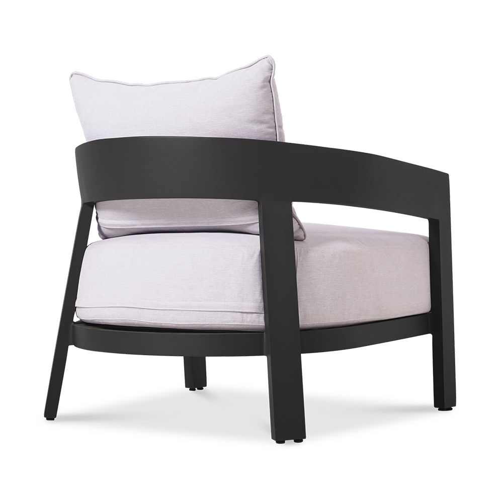 Vento Club Chair - Cast Silver
