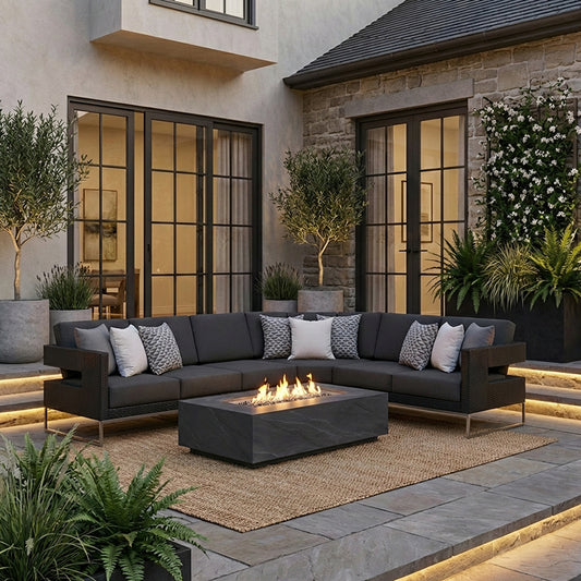 Vilano 4pc Sectional - Canvas Coal