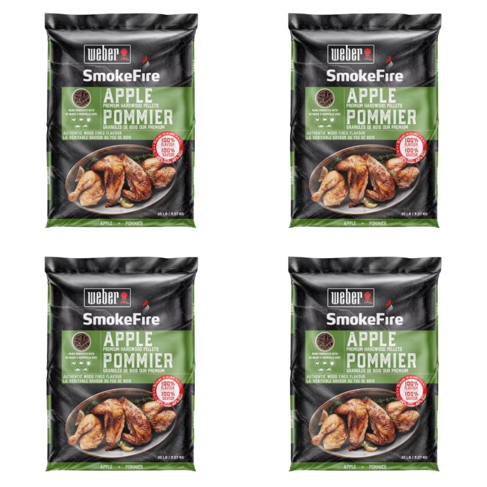 Weber SmokeFire Apple Pellets - Set of 4