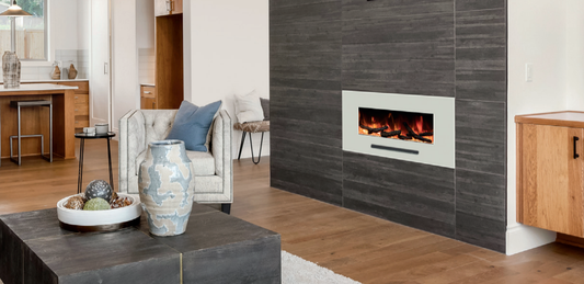 Amantii Smart 26" Flushed Wall Mount Electric Fireplace