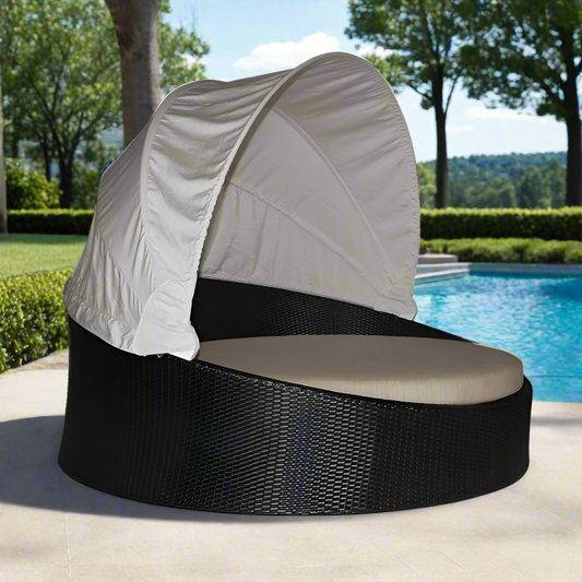 Universal Wicker Daybed - Caviar Black