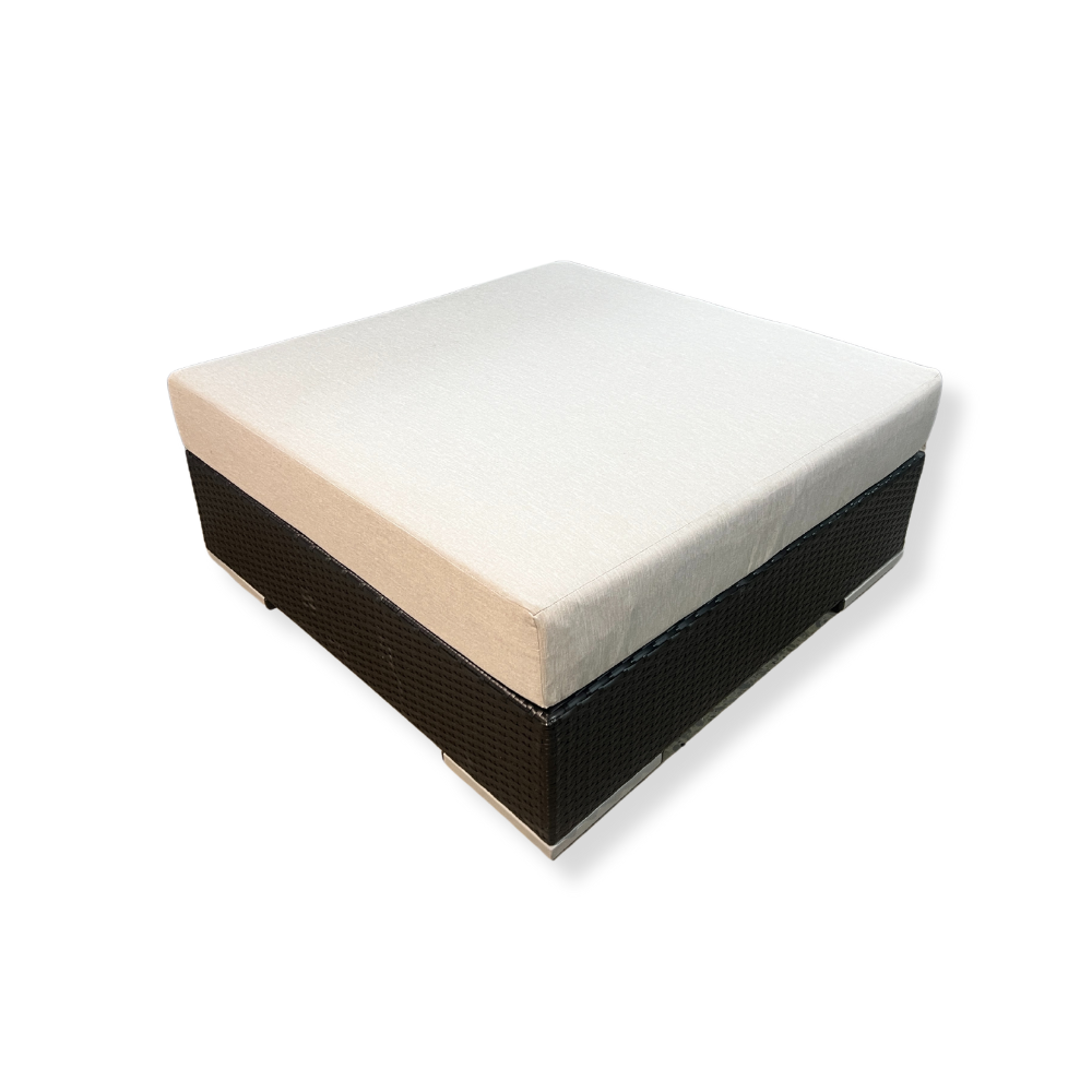 Lotus XL Wicker Ottoman