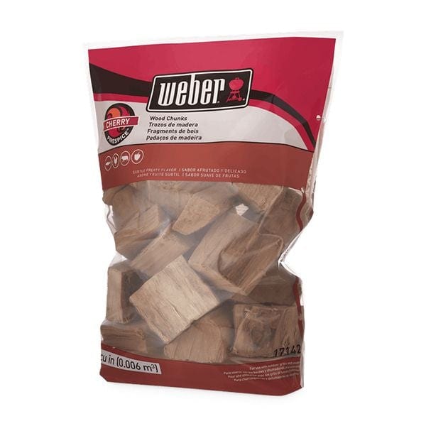 Weber Cherry Wood Chunks - Value Bundle of 6 Bags