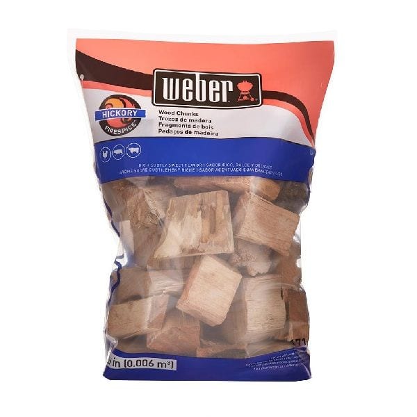 Weber Hickory Chunks - Value Bundle of 6 Bags