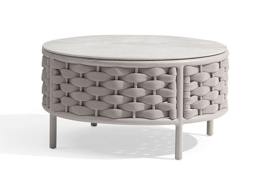 Loop Collection Round Coffee Table - Greige