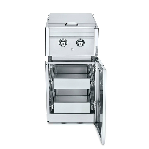 Crown Verity Infinite Series Cabinet Module w/ Dual Side Burner & Double Drawers