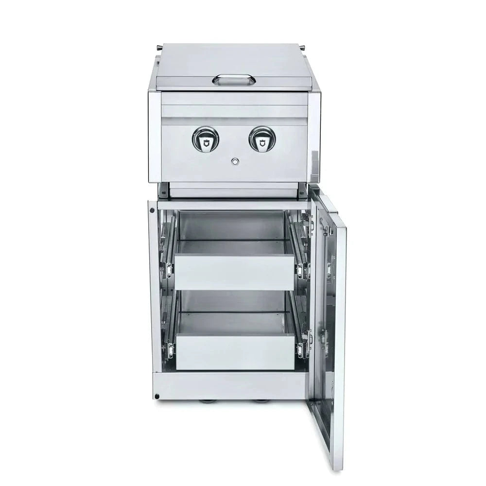 Crown Verity Infinite Series Cabinet Module w/ Dual Side Burner & Double Drawers