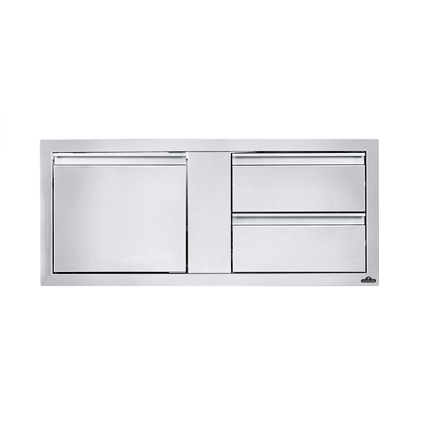 Napoleon 42" x 16" Single Door & Double Drawer Combo