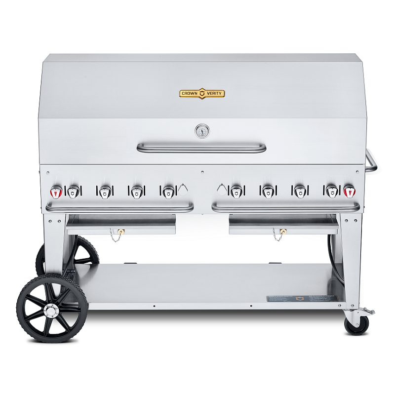 Crown Verity 60" Mobile Grill Dome Package w/ Single Dome