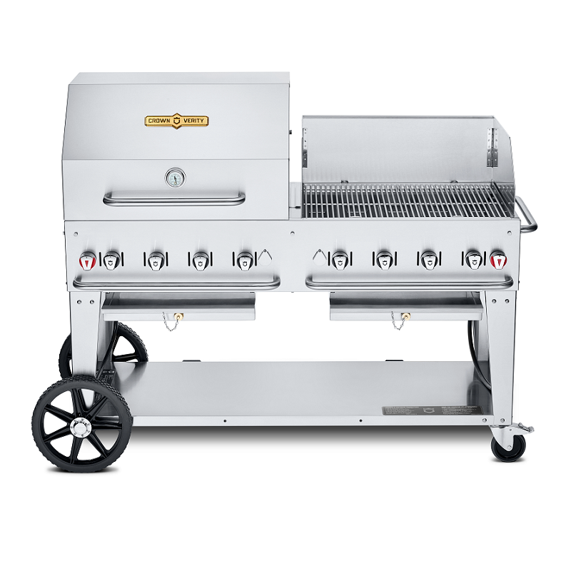 Crown Verity 60" Mobile Grill Dome & Windguard Package
