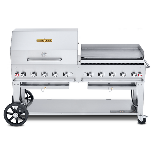 Crown Verity 72" Mobile Grill Dome & Griddle Package