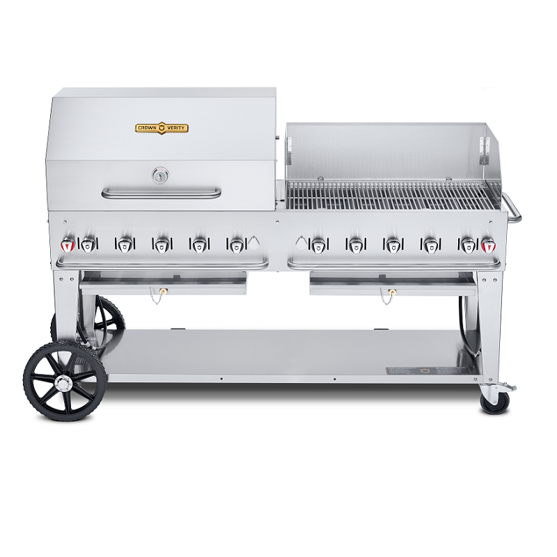 Crown Verity 72" Mobile Grill Dome & Windguard Package
