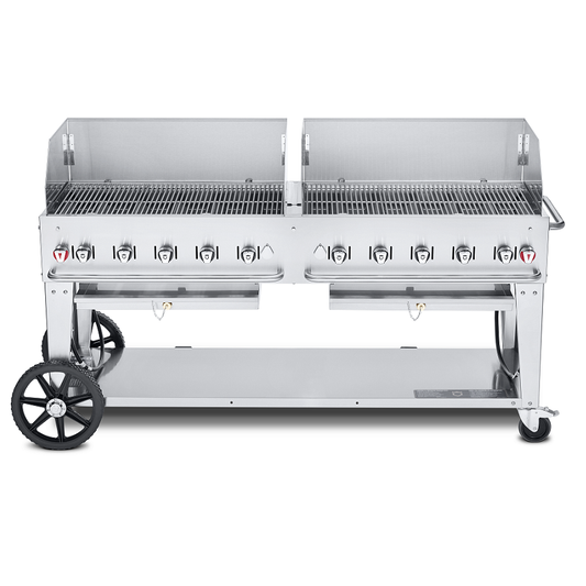 Crown Verity 72" Mobile Grill Windguard Package w/ Double Windguard