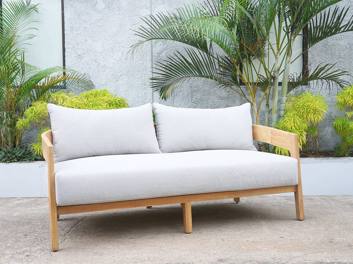 Calvo 3pc Teak Loveseat Club Set