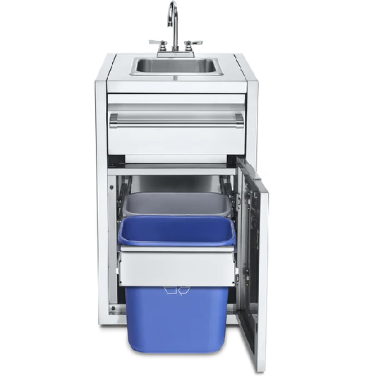 Crown Verity Infinite Series Small Built-In Cabinet with Sink & Garbage Holder