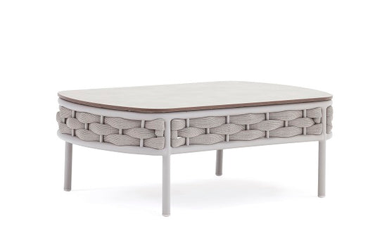 Loop Collection Rectangular Coffee Table - Greige