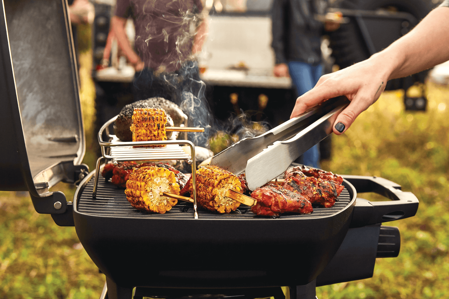 Phantom TravelQ PRO285 Portable Gas Grill w/ Scissor Cart