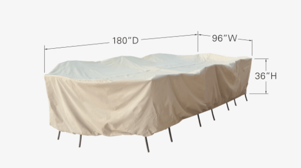 X-Large Oval/Rectangle Table & Chair Cover