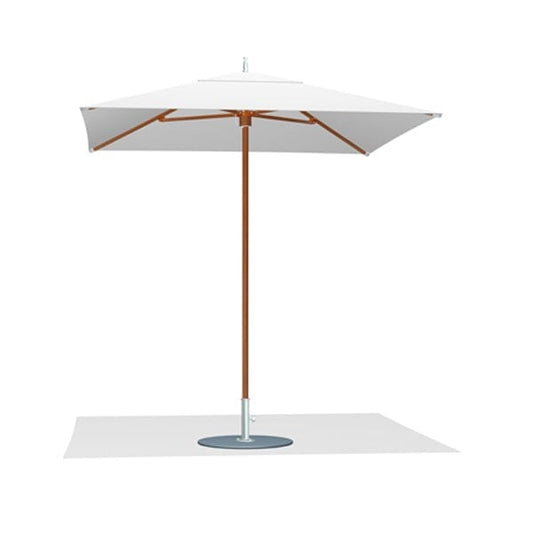 Tuuci Ocean Master M1 Classic Center Post Umbrella - 7.5' Square - Natural Aluma-Teak