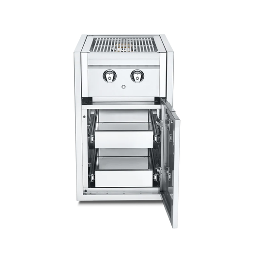 Crown Verity Infinite Series Small Cabinet with Built-In Dual Side Burner & Two Single Drawers