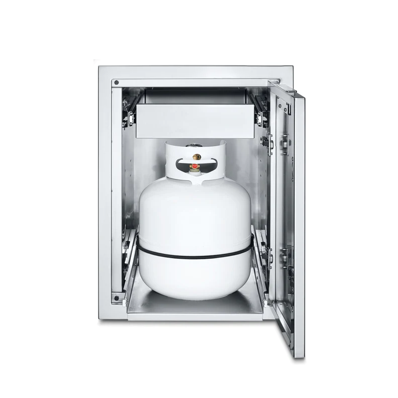 Crown Verity Infinite Series Large Built-In Cabinet with Propane Tank Holder & Single Drawer